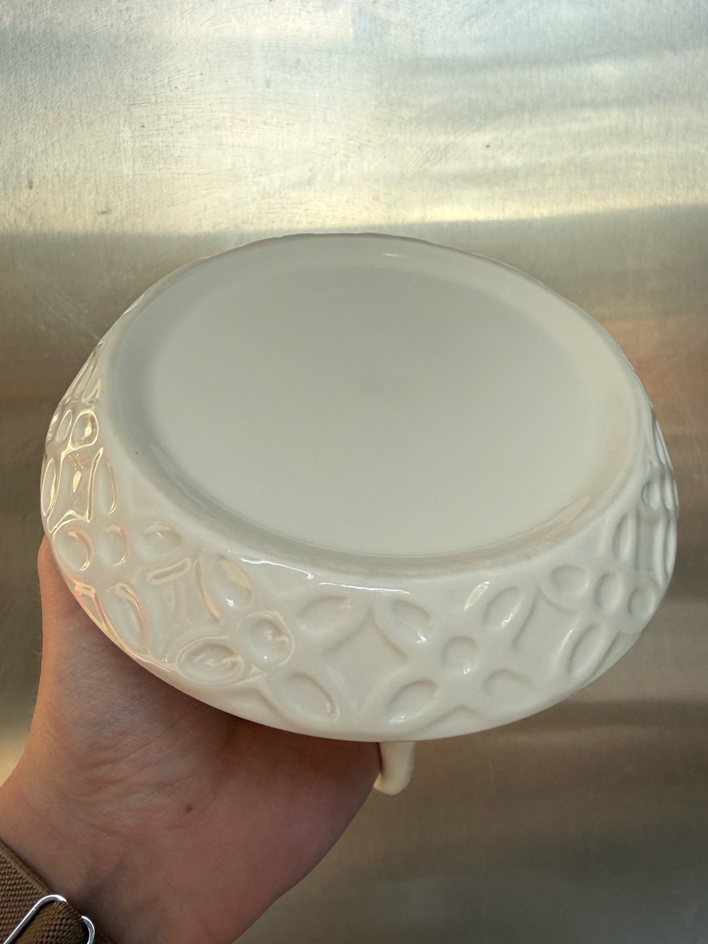 White Ceramic Cat Ring Dish Jewelry Holder - Picture 4 of 4